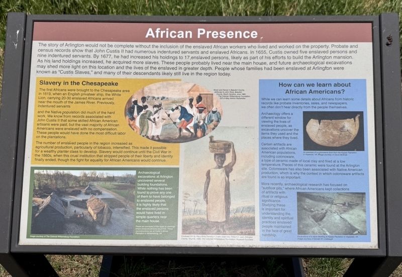 African Presence Marker image. Click for full size.