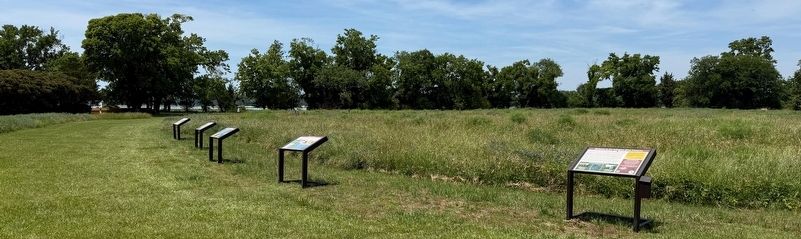 Several markers on display at Arlington Sites Preserve image. Click for full size.