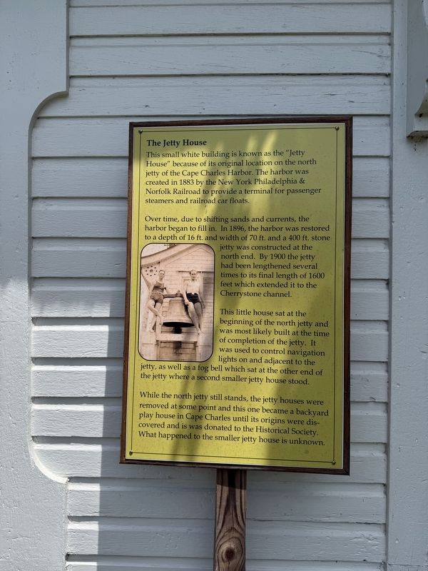 The Jetty House Marker. Click for full size. The Jetty House Marker image. Click for full size.