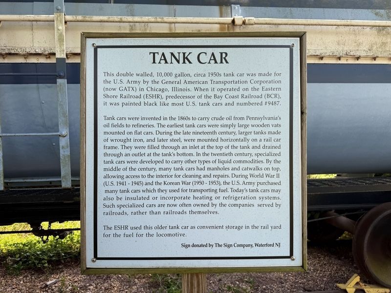 Tank Car Marker. Click for full size. Tank Car Marker image. Click for full size.