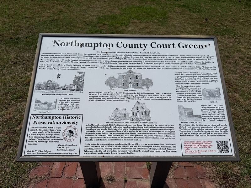 Northampton County Court Green Marker. Click for full size. Northampton County Court Green Marker image. Click for full size.