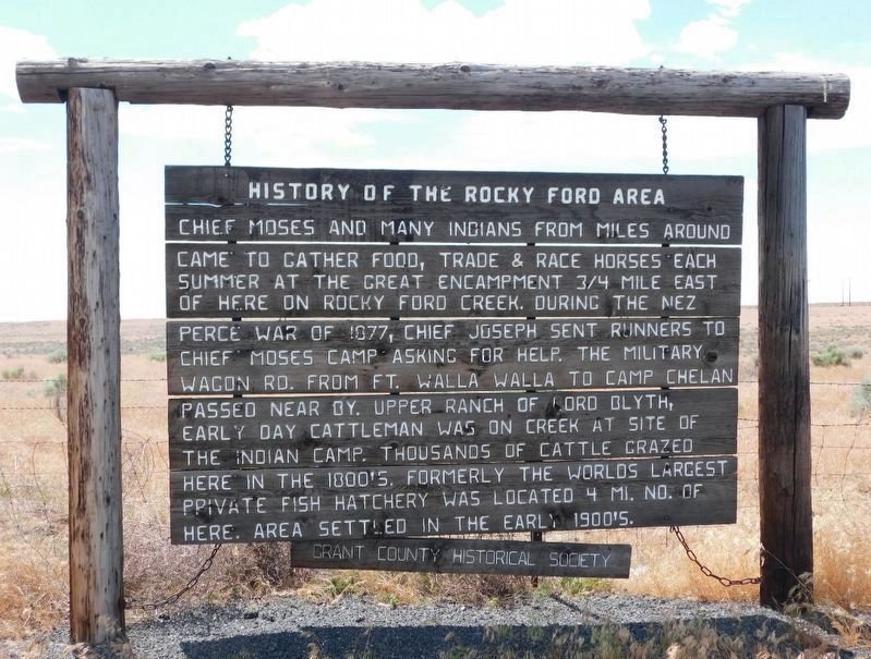 History of the Rocky Ford Area Marker image. Click for full size.