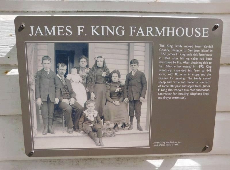 James F. King Farmhouse Marker image. Click for full size.