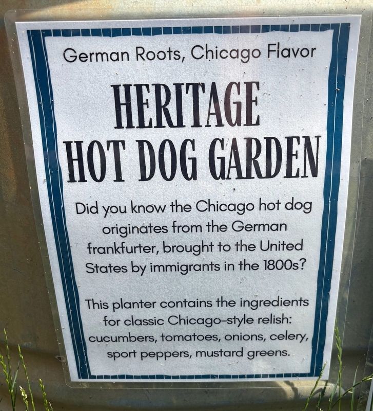 Heritage Hot Dog Garden Marker image. Click for full size.