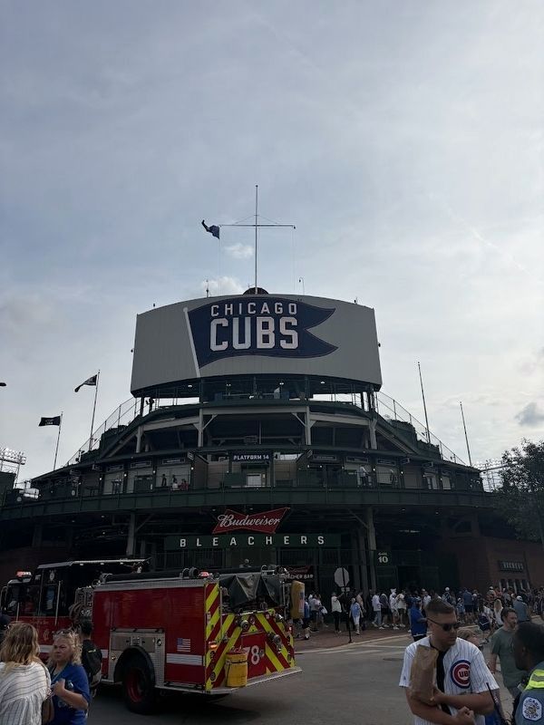 Bleachers entrance at Wrigley Field. Click for full size. Bleachers entrance at Wrigley Field image. Click for full size.