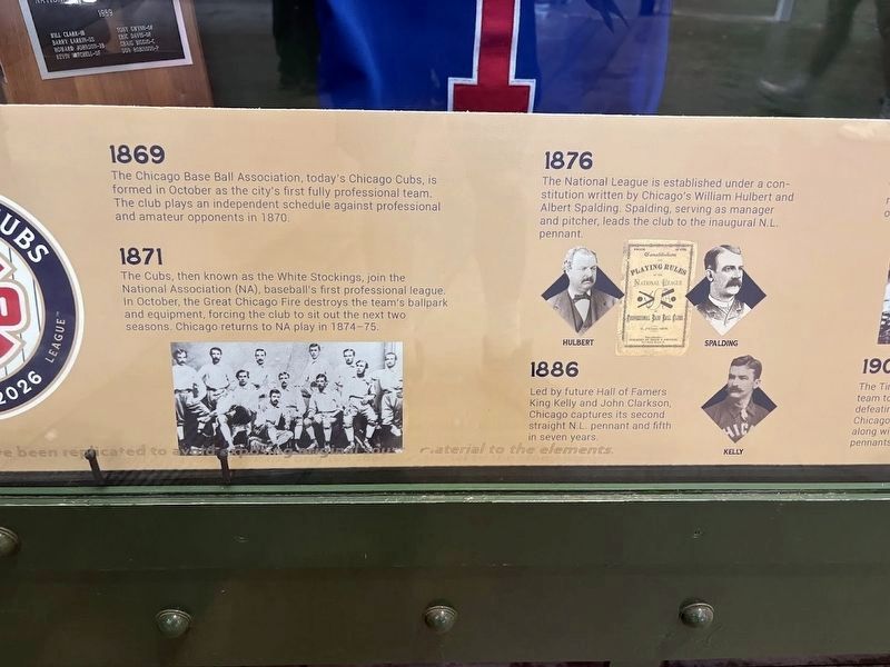 Into the Cubs Archives, 1869-1886. Click for full size. Into the Cubs Archives, 1869-1886 image. Click for full size.