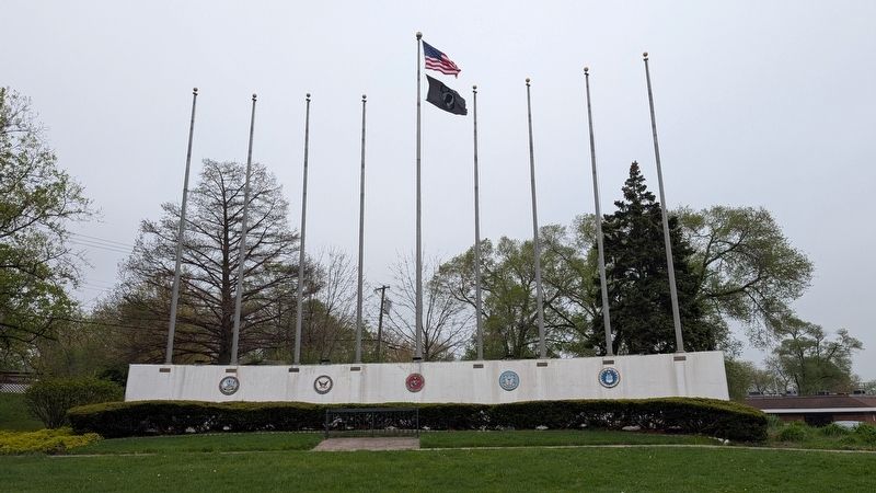 Highway of Flags Servicemen's Memorial image. Click for full size.