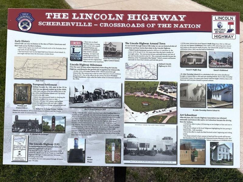 The Lincoln Highway Marker. Click for full size. The Lincoln Highway Marker image. Click for full size.
