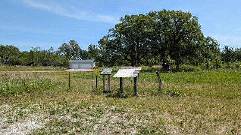 Welcome to the Nature Conservancy's Prairie Border Nature Preserve Marker in context image. Click for full size.