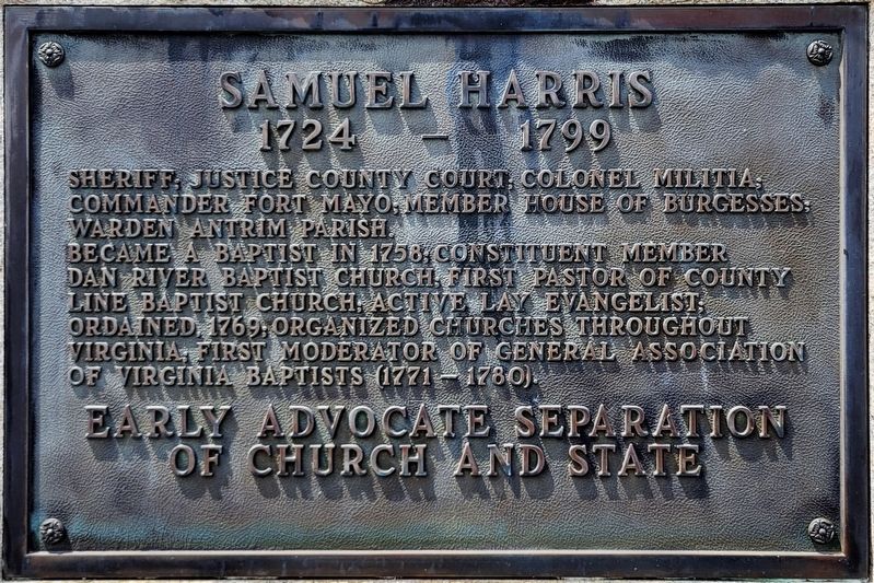 Samuel Harris Marker image. Click for full size.