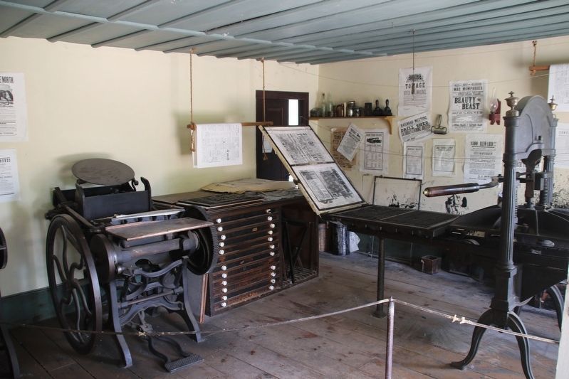 Gazette Printing Office. Click for full size. Gazette Printing Office image. Click for full size.