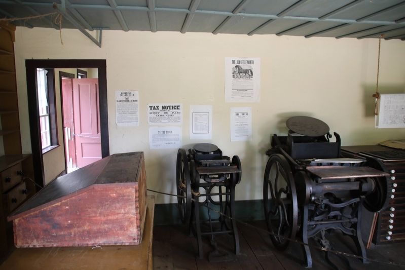 Gazette Printing Office. Click for full size. Gazette Printing Office image. Click for full size.
