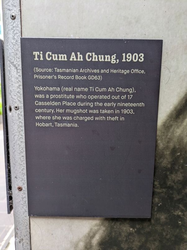 Ti Cum Ah Chung, 1903 Marker image. Click for full size.