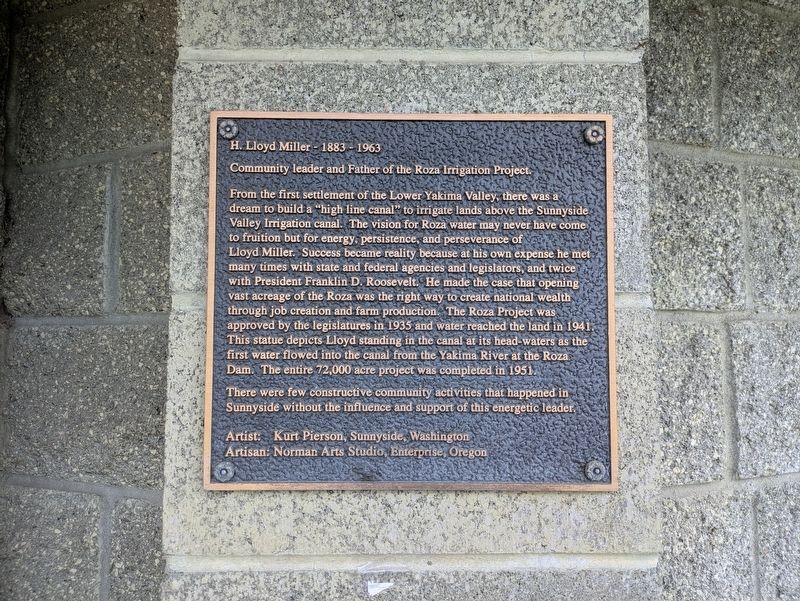 H. Lloyd Miller - 1883-1963 Marker. Click for full size. H. Lloyd Miller - 1883-1963 Marker image. Click for full size.
