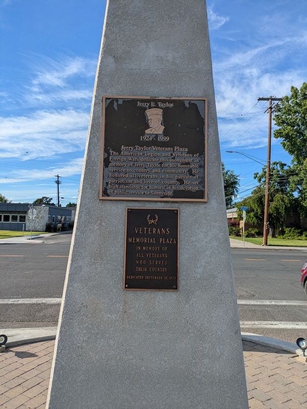 Jerry Taylor Veterans Plaza Marker image. Click for full size.