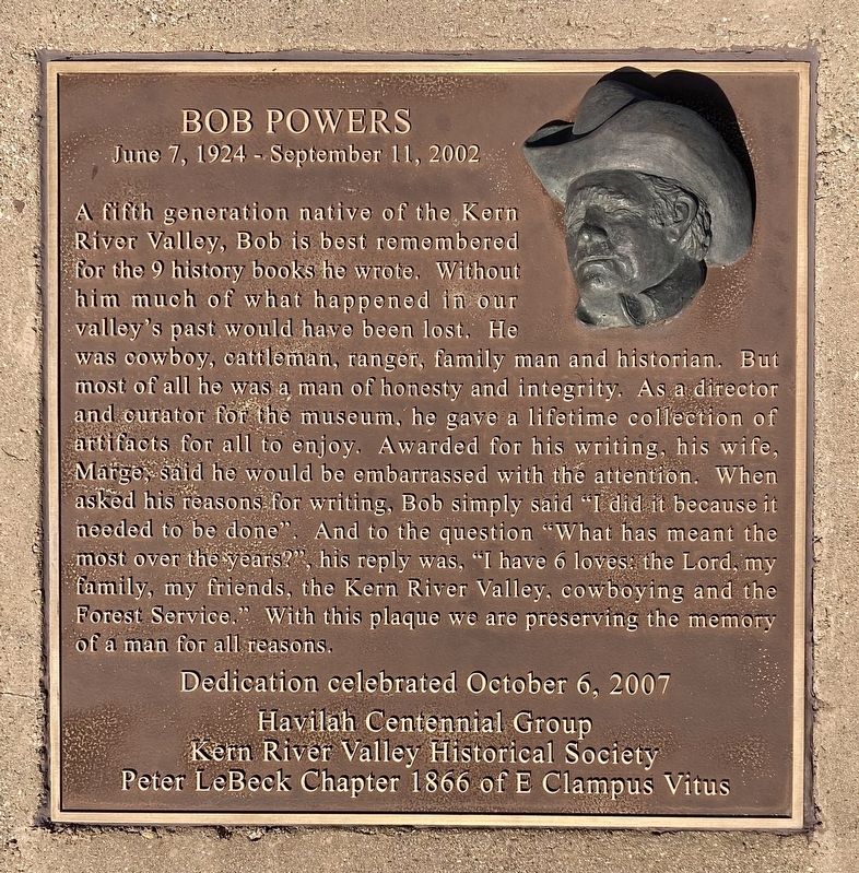 Bob Powers Marker image. Click for full size.