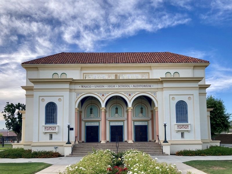 Wasco Union High School Auditorium. Click for full size. Wasco Union High School Auditorium image. Click for full size.
