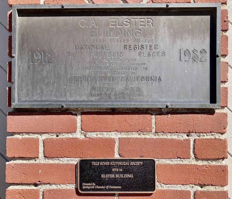 Elster Building Marker. Click for full size. Elster Building Marker image. Click for full size.