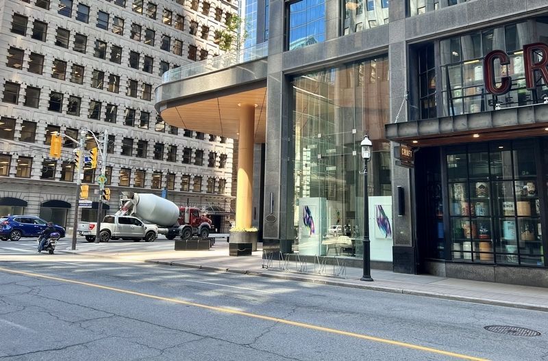 Site of Toronto’s First Moving Picture Show Marker. Click for full size. Site of Toronto’s First Moving Picture Show Marker image. Click for full size.