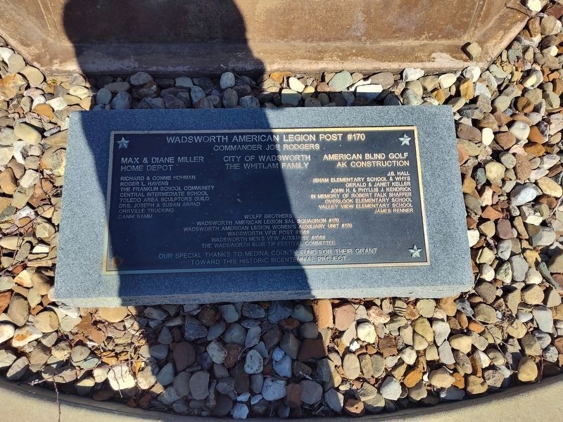 Wadesworth Veterans Memorial image. Click for full size.