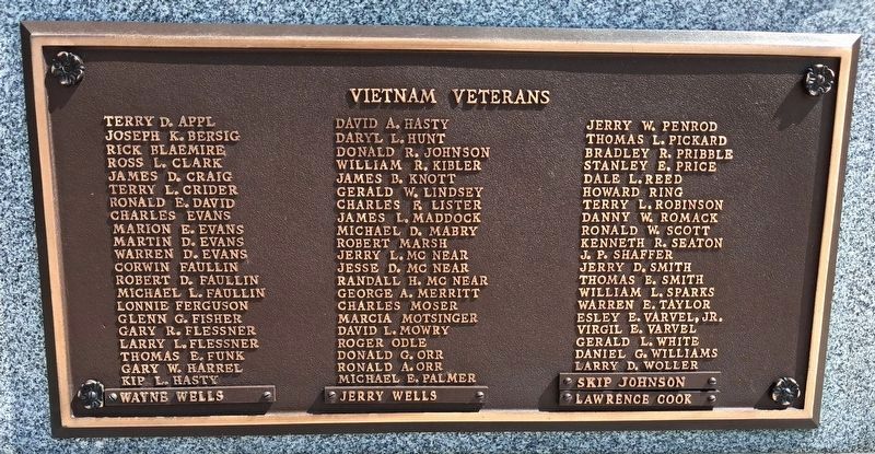 Saint Joseph-Ogden High School Veterans Memorial image. Click for full size.