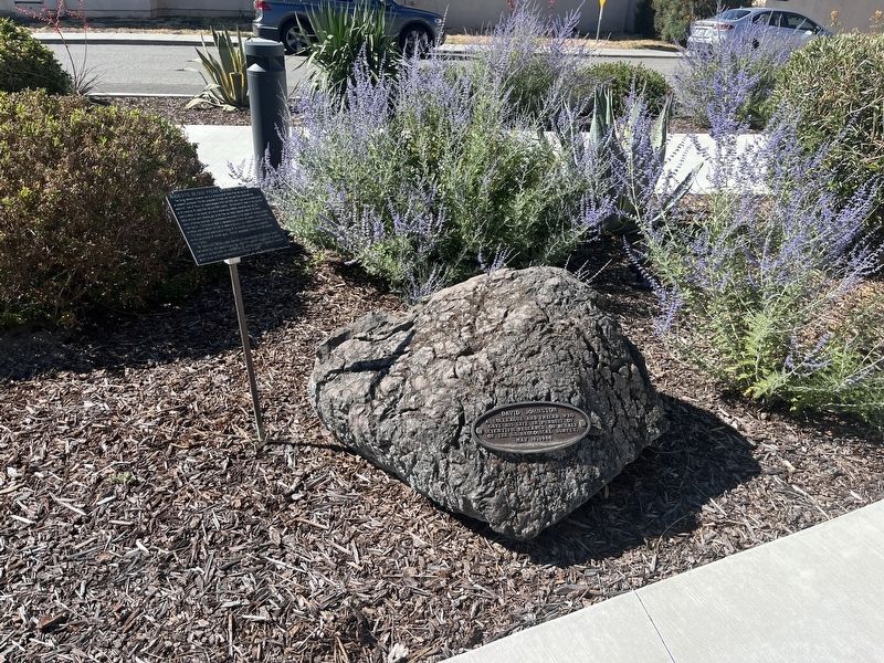 Andesite Block from Mt. St. Helens Marker. Click for full size. Andesite Block from Mt. St. Helens Marker image. Click for full size.