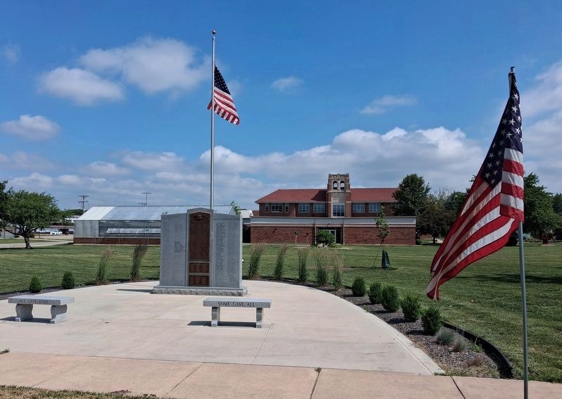 Saint Joseph-Ogden High School Veterans Memorial image. Click for full size.