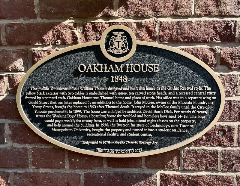 Oakham House Marker image. Click for full size.