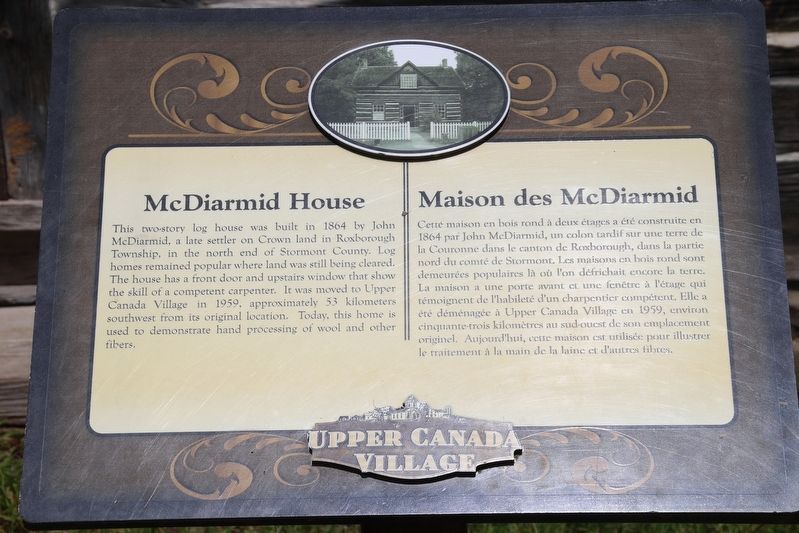 McDiarmid House Marker image. Click for full size.