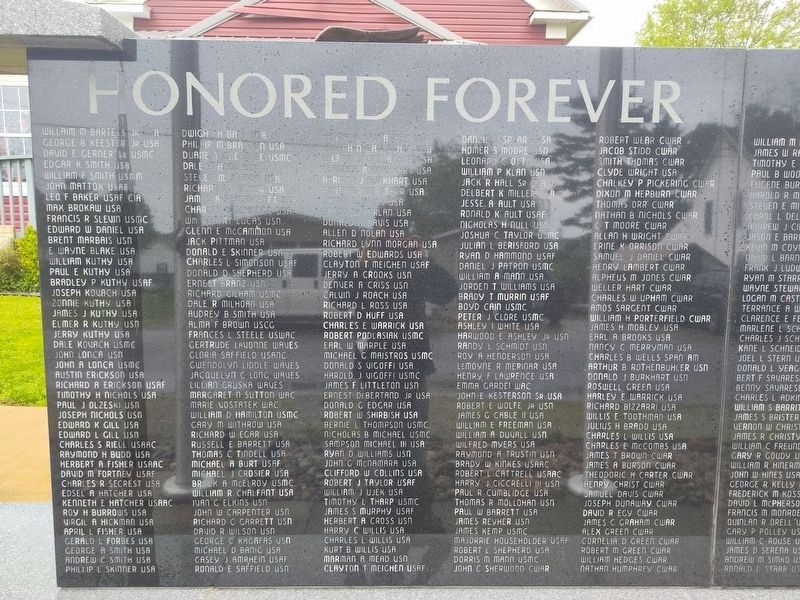 Heroes Wall Marker. Click for full size. Heroes Wall Marker image. Click for full size.
