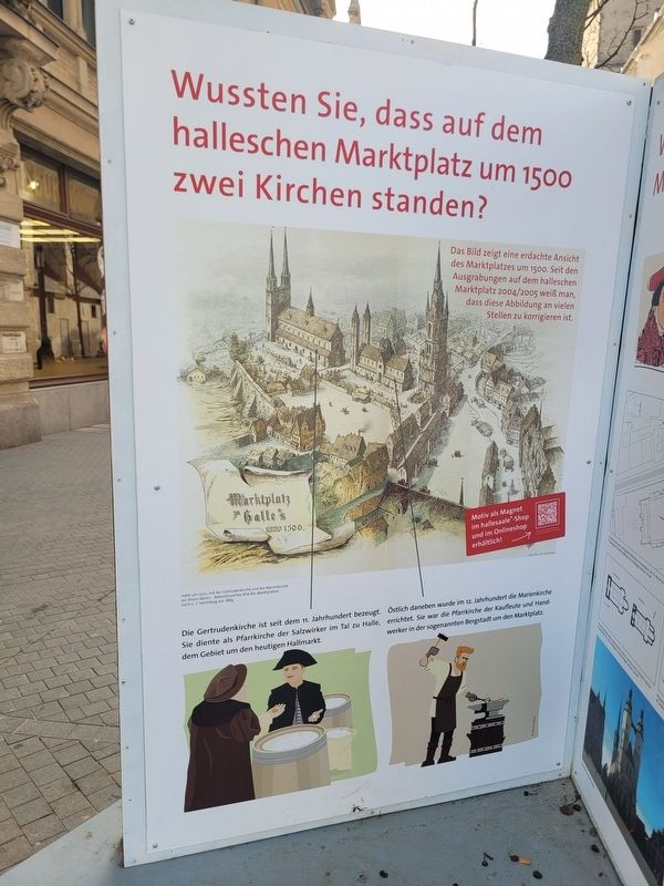 Irgendwo hier stand mal eine Kirche ... / Somewhere Around Here Once Stood a Church ... Marker. Click for full size. Irgendwo hier stand mal eine Kirche ... / Somewhere Around Here Once Stood a Church ... Marker image. Click for full size.