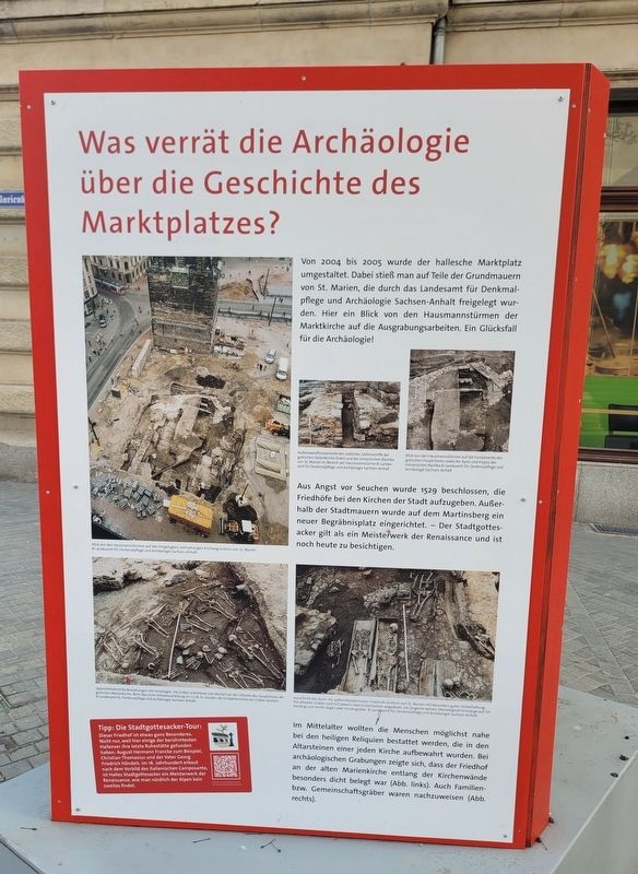 Irgendwo hier stand mal eine Kirche ... / Somewhere Around Here Once Stood a Church ... Marker. Click for full size. Irgendwo hier stand mal eine Kirche ... / Somewhere Around Here Once Stood a Church ... Marker image. Click for full size.