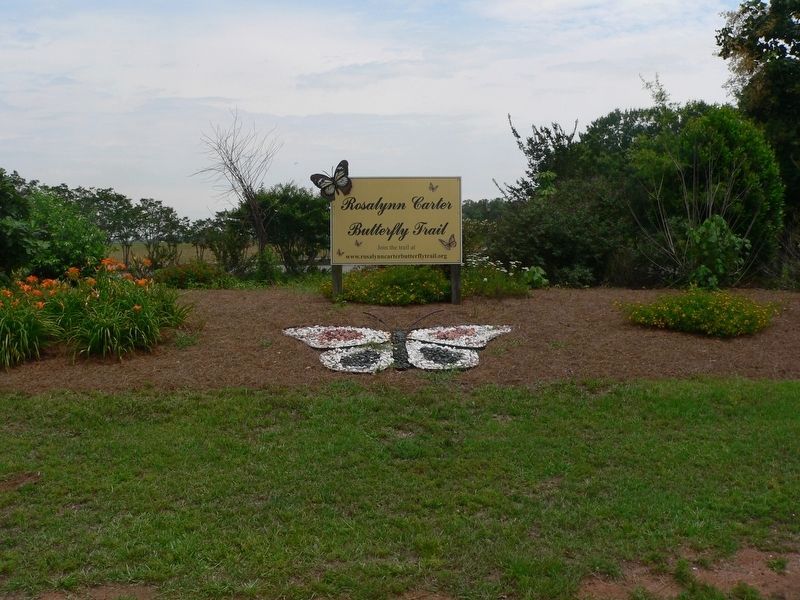 Roslynn Carter Butterfly Trail signage image. Click for full size.