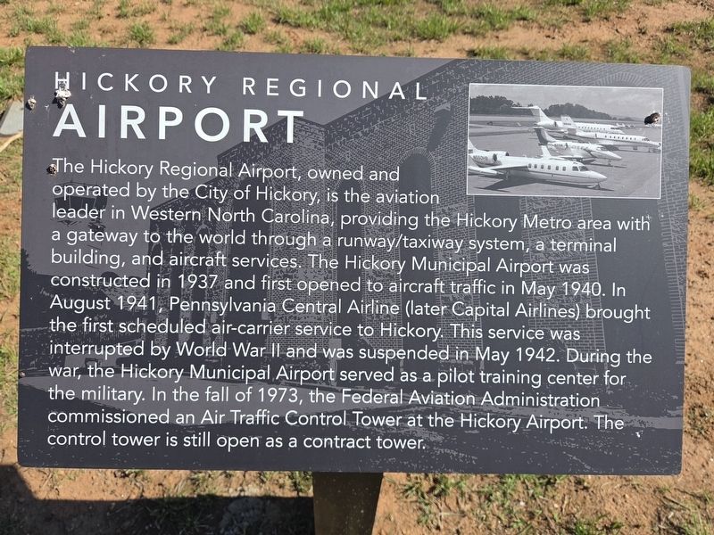 Hickory Regional Airport Marker. Click for full size. Hickory Regional Airport Marker image. Click for full size.