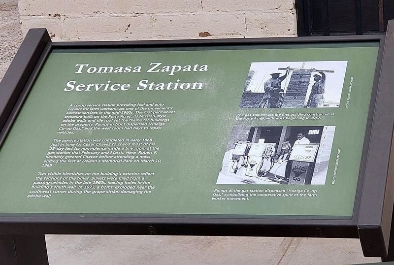 Tomasa Zapata Service Station Marker image. Click for full size.