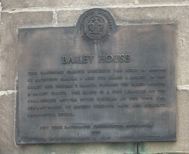 Bailey House Marker. Click for full size. Bailey House Marker image. Click for full size.