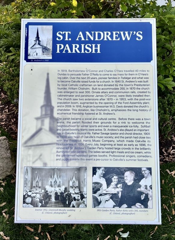 St. Andrew’s Parish Marker. Click for full size. St. Andrew’s Parish Marker image. Click for full size.