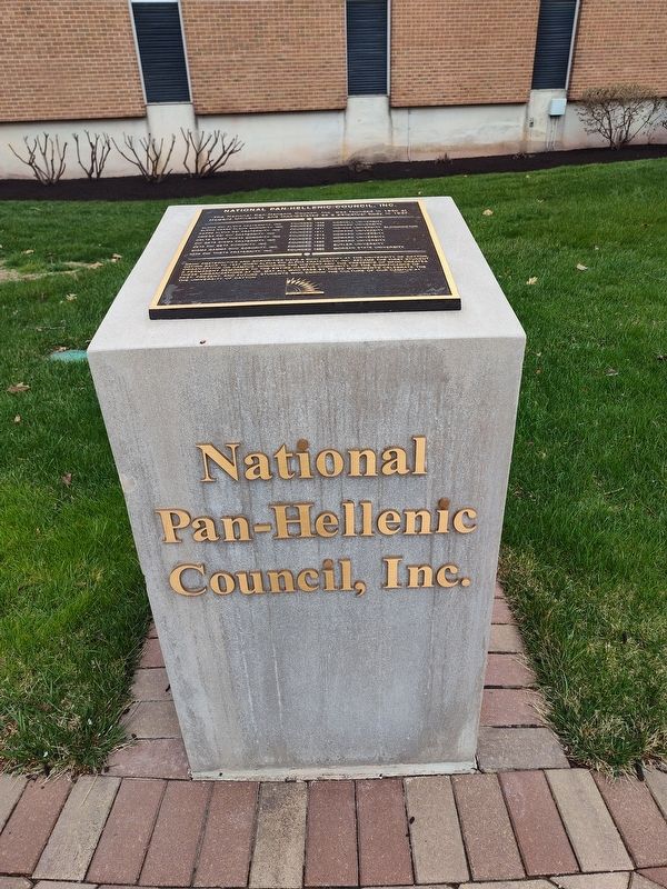 National Pan-Hellenic Council, Inc. Marker image. Click for full size.