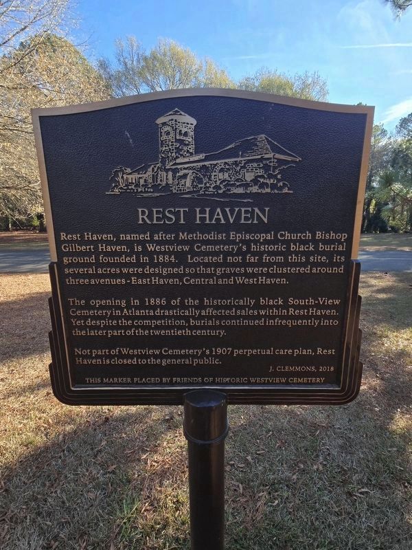 Rest Haven Marker side image. Click for full size.