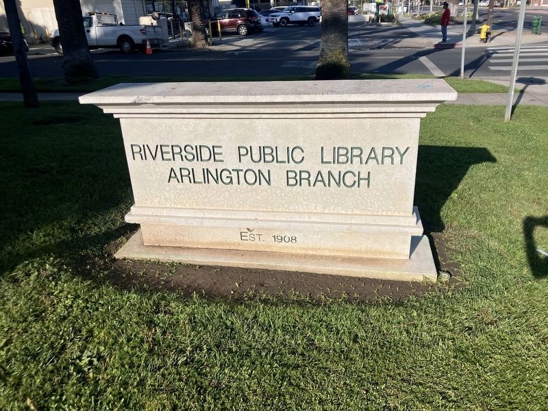 Libary sign visible from the north image. Click for full size.