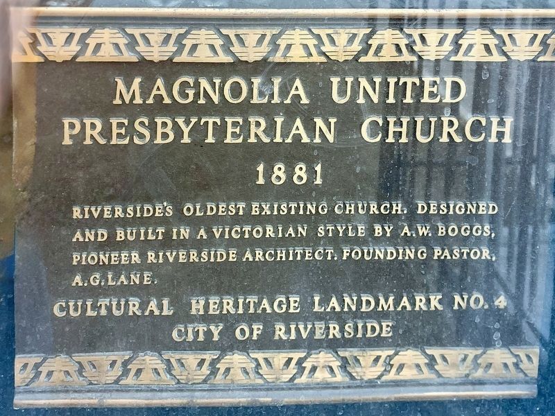 Magnolia United Presbyterian Church Marker image. Click for full size.