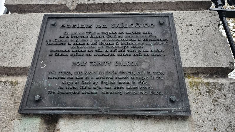 Eaglais na Tríonóide / Holy Trinity Church Marker. Click for full size. Eaglais na Tríonóide / Holy Trinity Church Marker image. Click for full size.