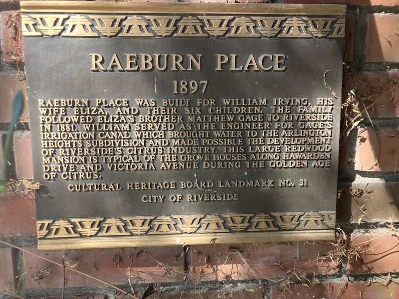 Raeburn Place Marker image. Click for full size.