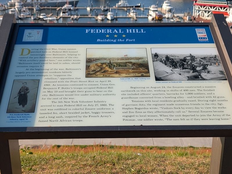 Federal Hill Marker image. Click for full size.