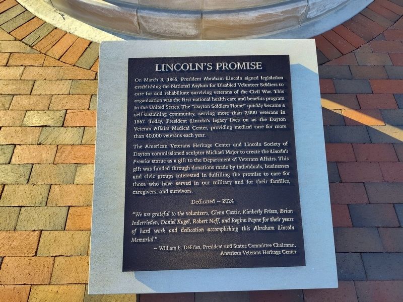 Lincoln's Promise Marker image. Click for full size.