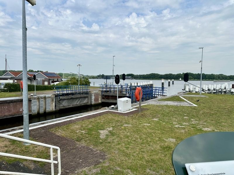 View of the lock from the marker location. Click for full size. View of the lock from the marker location image. Click for full size.
