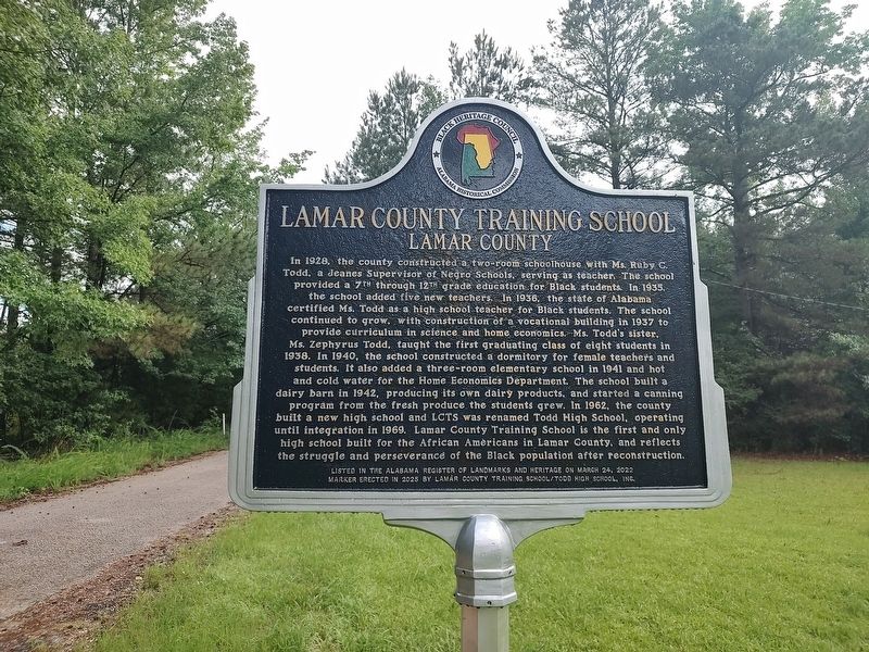 Lamar County Training School Marker. Click for full size. Lamar County Training School Marker image. Click for full size.