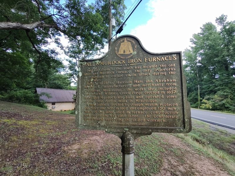 Hale & Murdock Iron Furnaces Marker image. Click for full size.