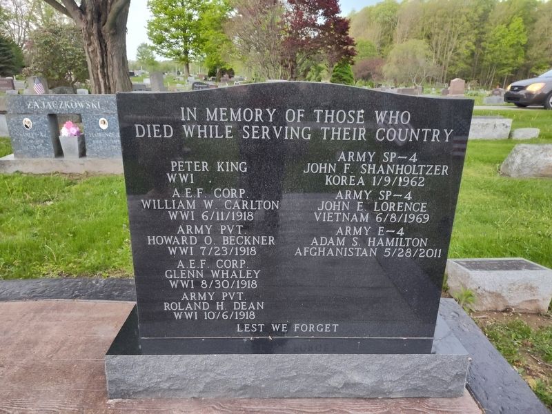 Lest We Forget Marker image. Click for full size.