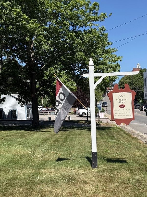 Jabez Howland House Marker. Click for full size. Jabez Howland House Marker image. Click for full size.